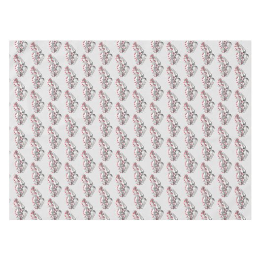 Maine Chickadee Vogel Winter Kerstvakantie Sneeuw Tafelkleed (Voorkant (Horizontaal))