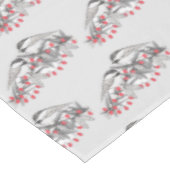 Maine Chickadee Vogel Winter Kerstvakantie Sneeuw Tafelkleed (Gekanteld)