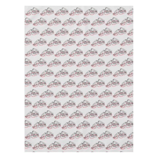 Maine Chickadee Vogel Winter Kerstvakantie Sneeuw Tafelkleed (Voorkant)