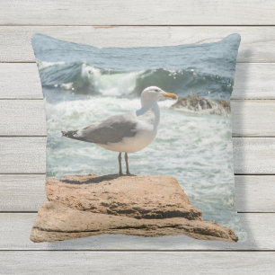 Maine Coast Acadia Ocean Seagull Buitenkussen
