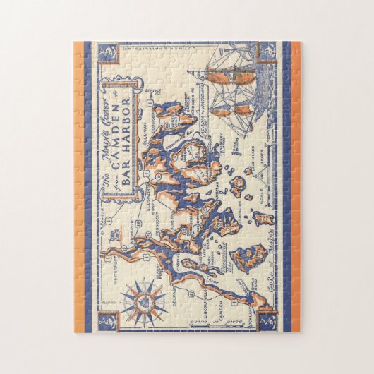  Maine Coast Custom Legpuzzel (Verticaal)