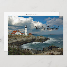 Maine Coast Lighthouse Birthday Kaart