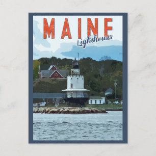  maine Coast Lighthouse Revel Briefkaart