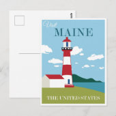  maine Coast Lighthouse Revel Briefkaart (Voorkant / Achterkant)