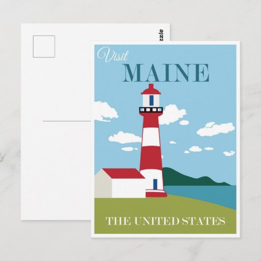  maine Coast Lighthouse Revel Briefkaart (Voorkant / Achterkant)