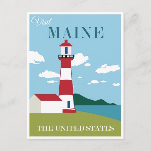 maine Coast Lighthouse Revel Briefkaart (Voorkant)