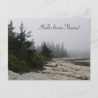 Maine Coast Shoreline Briefkaart
