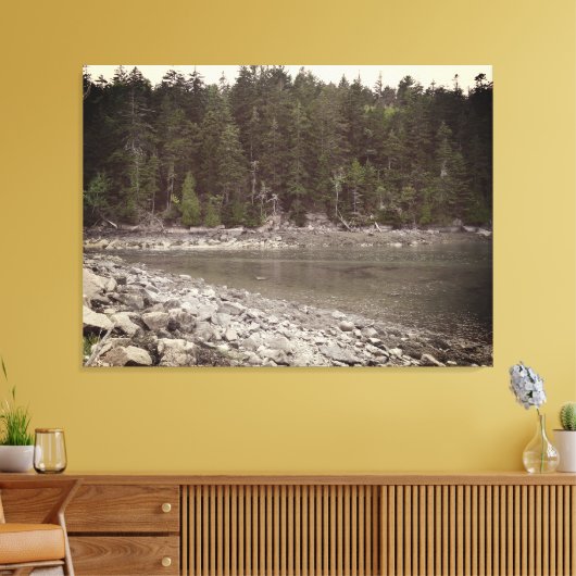 Maine Coastal Calm Canvas Afdruk (Insitu (Woonkamer))