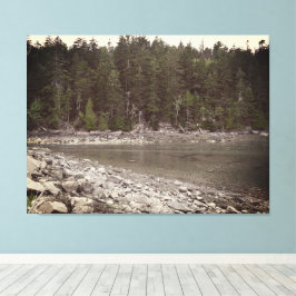 Maine Coastal Calm Canvas Afdruk