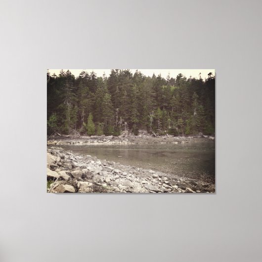 Maine Coastal Calm Canvas Afdruk (Voorkant)