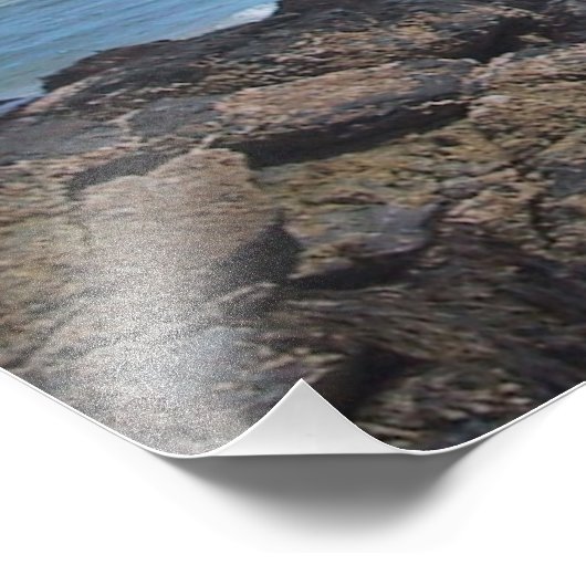 Maine Coastline Foto Afdruk (Hoek)