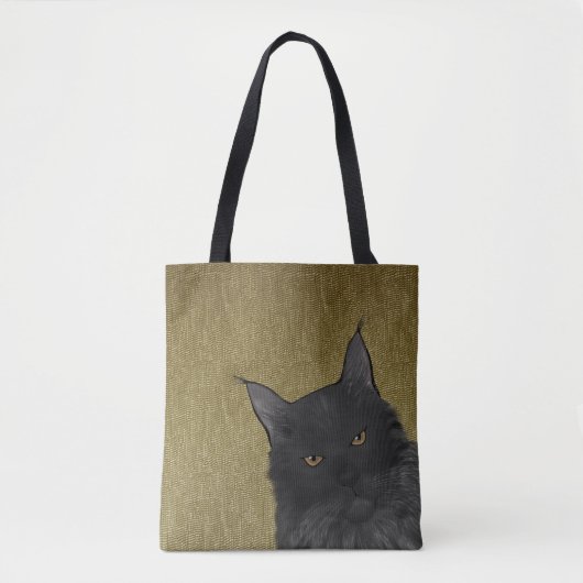 Maine Coon Allover Canvas tas (Voorkant)