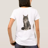 Maine Coon Black Silver T-Shirt (Achterkant)