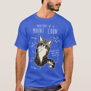Maine Coon Cat Anatomie T-shirt
