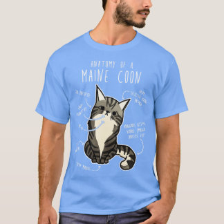 Maine Coon Cat Anatomie TShirt