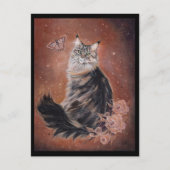 Maine coon cat art. door Renee Lavoie Briefkaart (Voorkant)