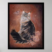 Maine coon cat art. door Renee Lavoie Poster (Voorkant)