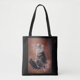 Maine coon cat art. door Renee Lavoie Tote Bag