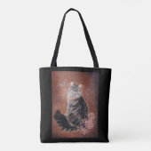 Maine coon cat art. door Renee Lavoie Tote Bag (Achterkant)
