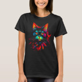 Maine Coon Cat Art T-shirt (Voorkant)