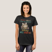 Maine Coon Cat Attitude Echt T-shirt (Voorkant volledig)
