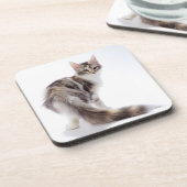 Maine Coon cat Bier Onderzetter (Linkerzijde)