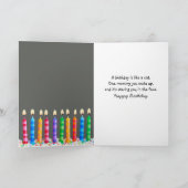 Maine Coon Cat Birthday Humor Kaart (Binnen)