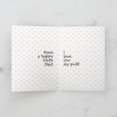 Maine Coon Cat Birthday Polka Dots Feestdagen Kaart (Binnen)