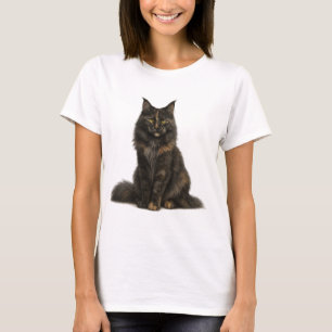 Maine Coon cat Black Smoke Tortie T-Shirt