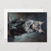 Maine Coon cat Briefkaart (Voorkant / Achterkant)