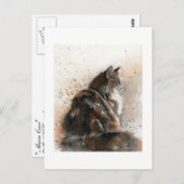 Maine Coon Cat Briefkaart (Voorkant / Achterkant)
