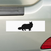 Maine Coon Cat Bumpersticker (Op auto)