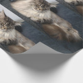 Maine Coon Cat Cadeaupapier (Hoek)
