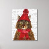 Maine Coon Cat Canvas Afdruk (Voorkant)