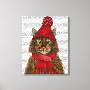 Maine Coon Cat Canvas Afdruk