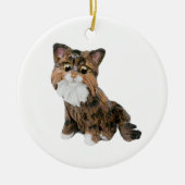 Maine Coon Cat Ceramic Ornament (Voorkant)