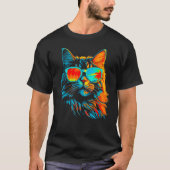 Maine Coon Cat Cool Summer T-shirt (Voorkant)