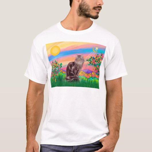 Maine Coon Cat - Dagster T-shirt (Voorkant)