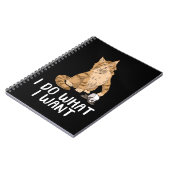 Maine Coon Cat doet wat ik wil dat Maine Coon Notitieboek (Linkerzijde)