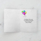 Maine Coon Cat Face Verjaardag Kaart (Binnen)