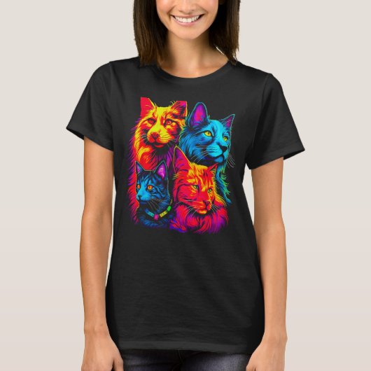 Maine Coon Cat Family T-shirt (Voorkant)