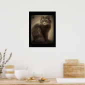Maine Coon Cat Foto Poster (Keuken)