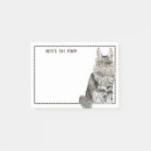 Maine Coon Cat | Funny Editable Text Post-it® Notes (Voorkant)