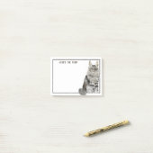 Maine Coon Cat | Funny Editable Text Post-it® Notes (Op bureau)