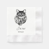 Maine Coon Cat gepersonaliseerd doe ik ook Servet (Voorkant)