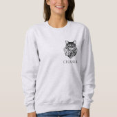 Maine Coon Cat gepersonaliseerde handtekening Trui (Voorkant)