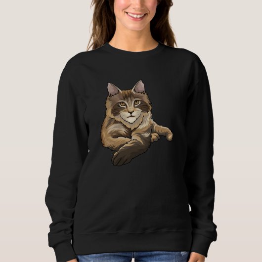 Maine Coon Cat Gift Idea Trui (Voorkant)