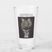 Maine Coon Cat Glas (Achterkant)