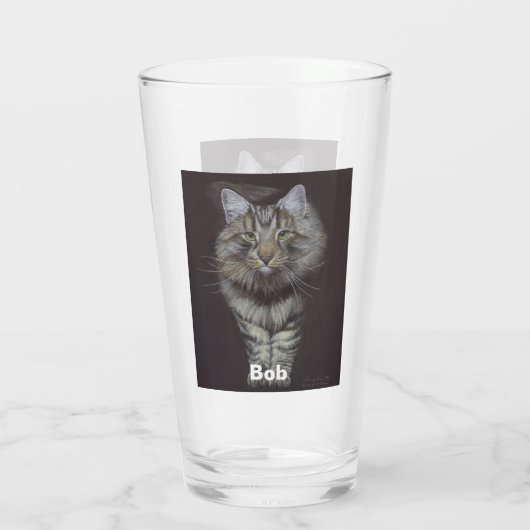 Maine Coon Cat Glas (Achterkant)