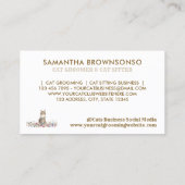 Maine Coon Cat Grooming Salon Pet Spa Visitekaartje (Achterkant)